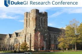 GI Research conf Logo with Image of Duke Clinic Building